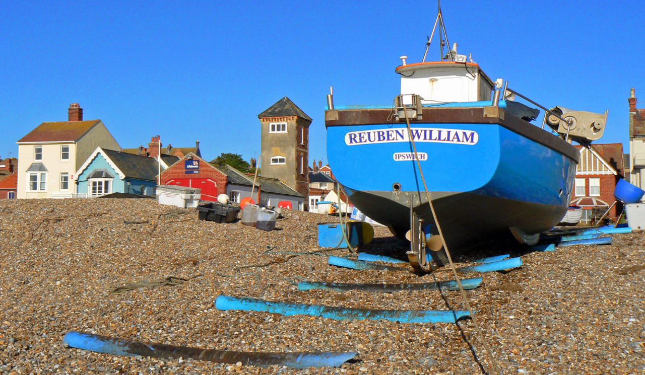 Sea Spice, Aldeburgh, back of blue boat